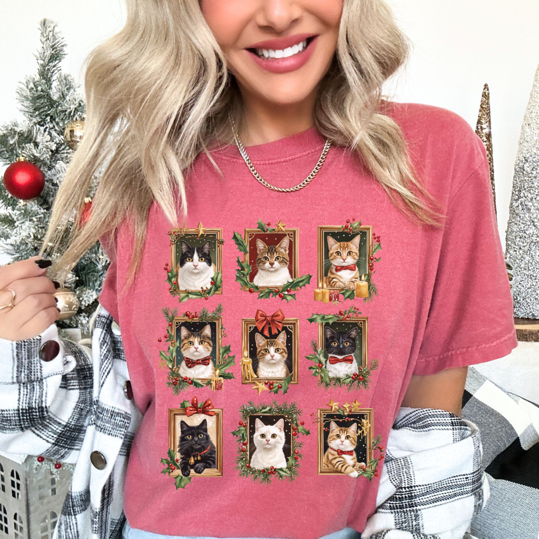 Festive Felines T-Shirt