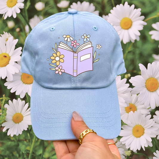 Floral Book Pigment Dyed Hat