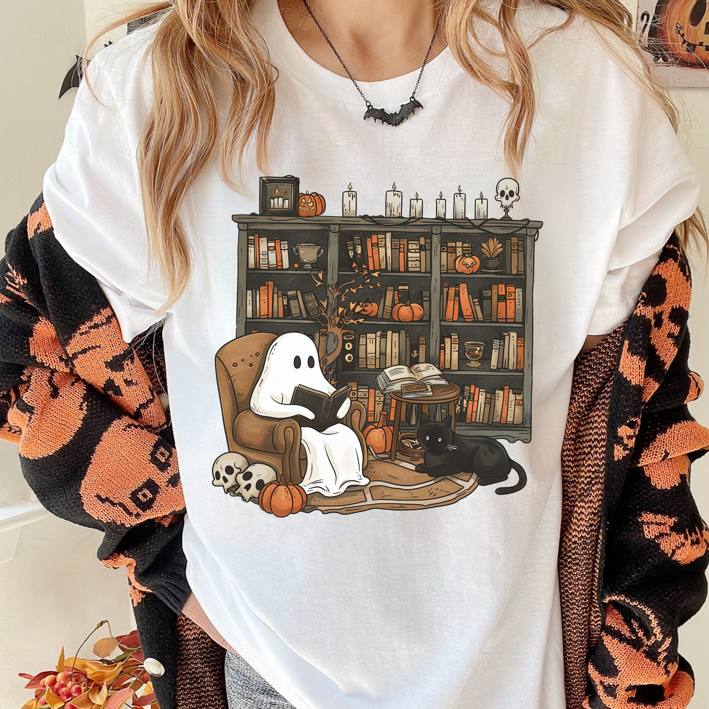 Spooky Library Tee
