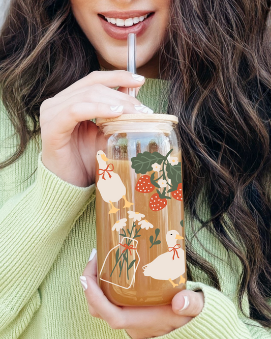 Cozy Cottagecore Glass Cup