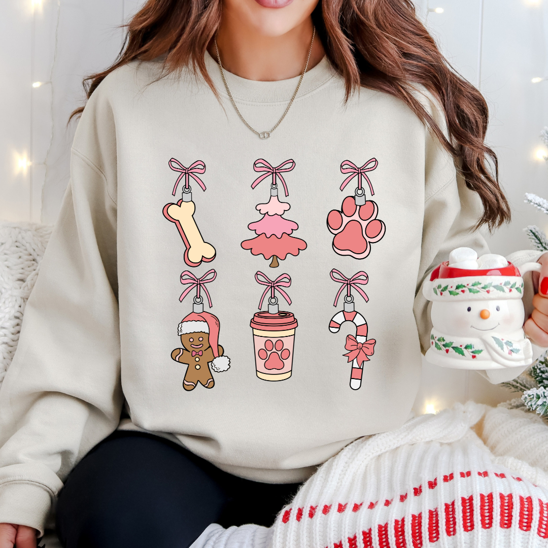 Paw-liday Ornaments Sweatshirt