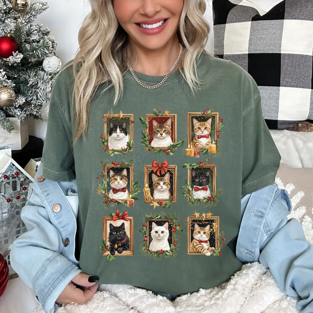 Festive Felines T-Shirt