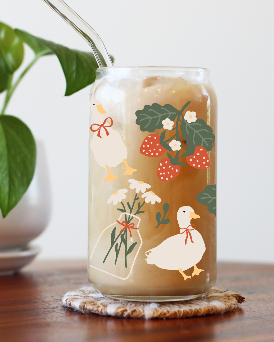 Cozy Cottagecore Glass Cup