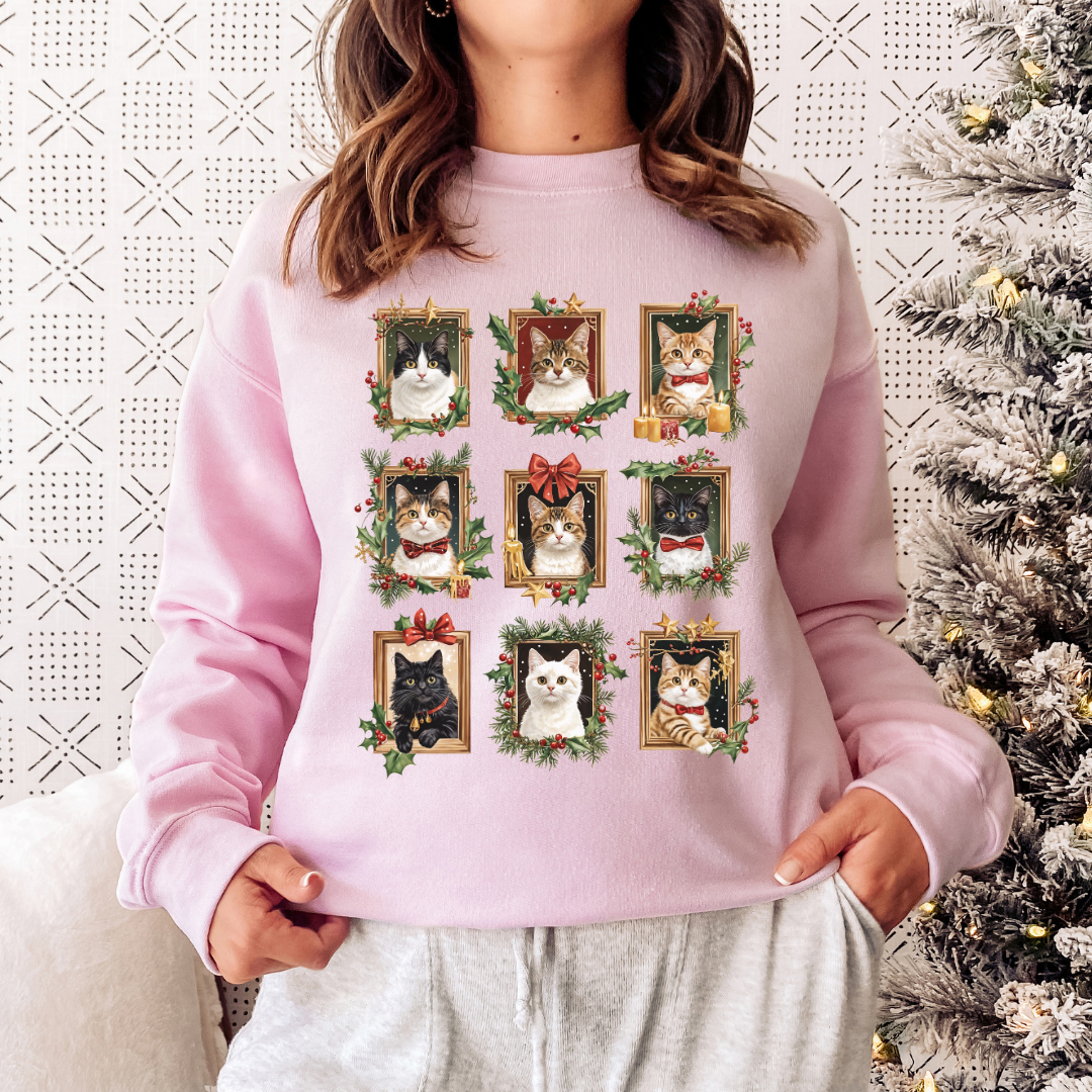 Festive Felines Sweatshirt