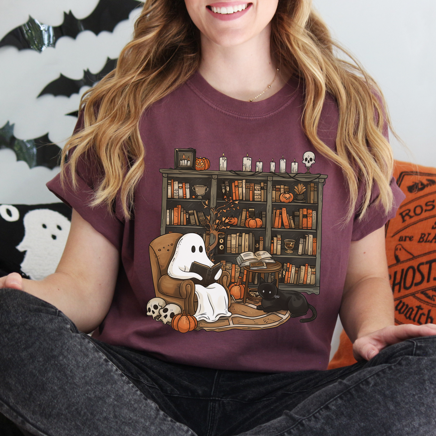 Spooky Library Tee