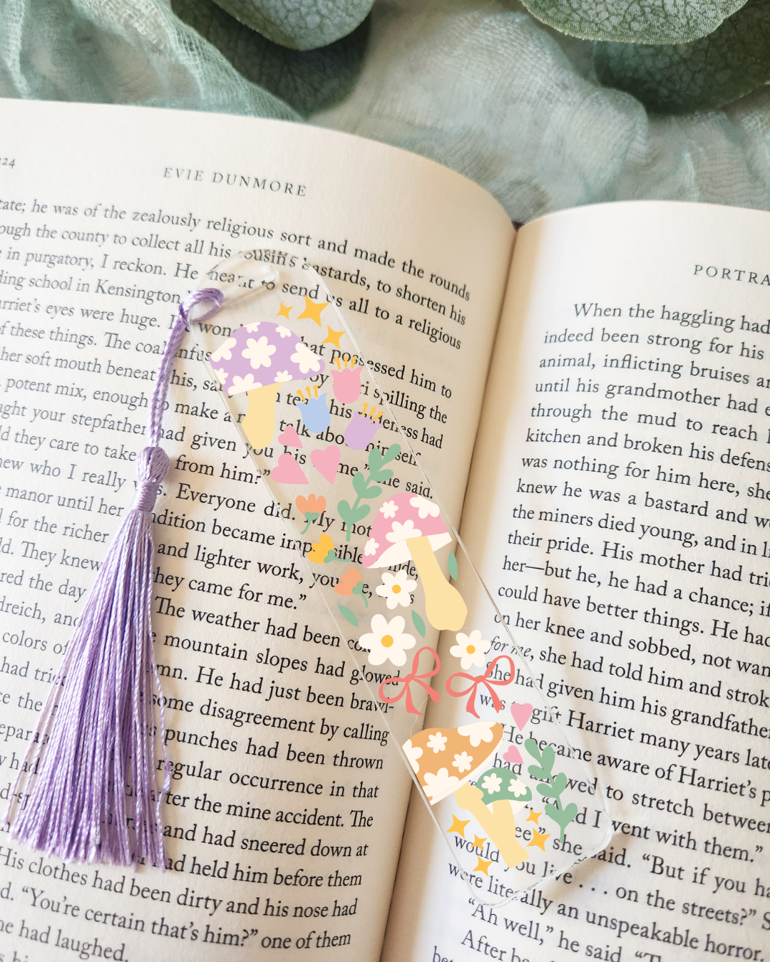 Mushroom Garden Bookmark