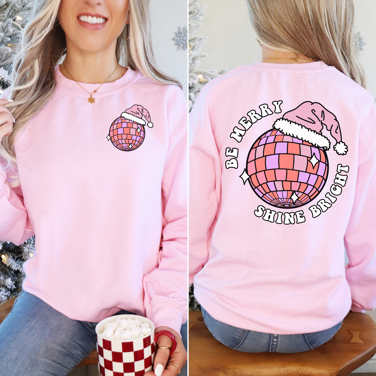 Disco Ball Be Merry, Shine Bright Sweatshirt