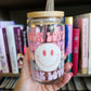 Book Lover Pastel Glass Can Cup