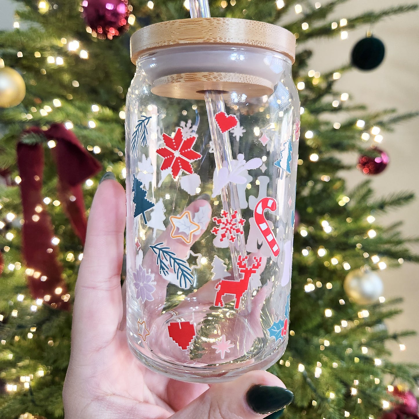 Jolly Mama Glass Cup