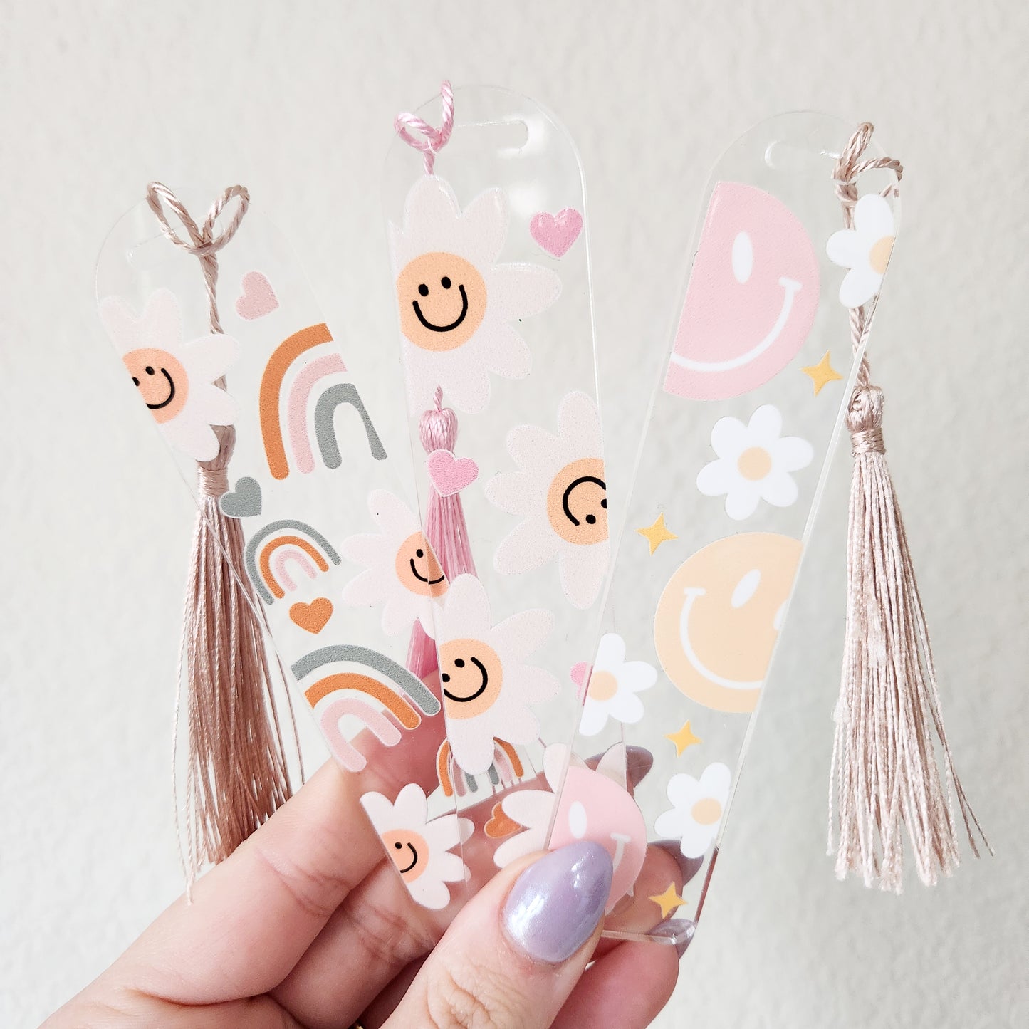 Boho Rainbows & Daisies Bookmark