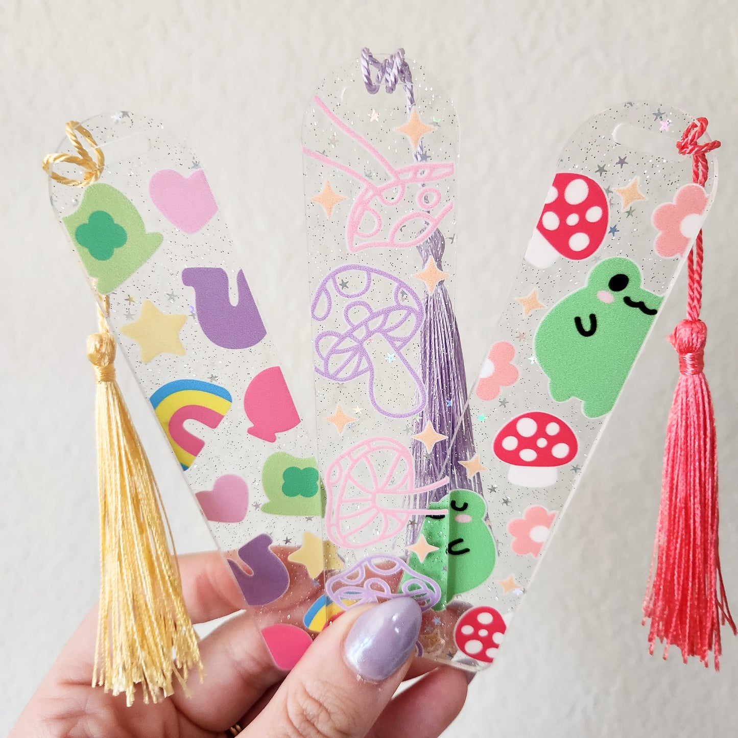 Froggies and Mushrooms Bookmark