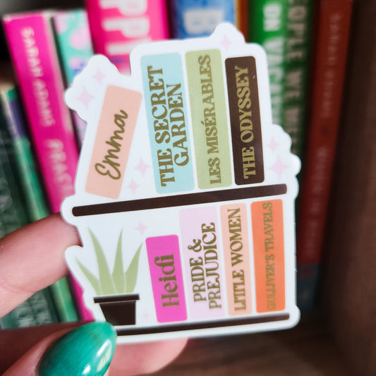 Classics Bookshelf Sticker