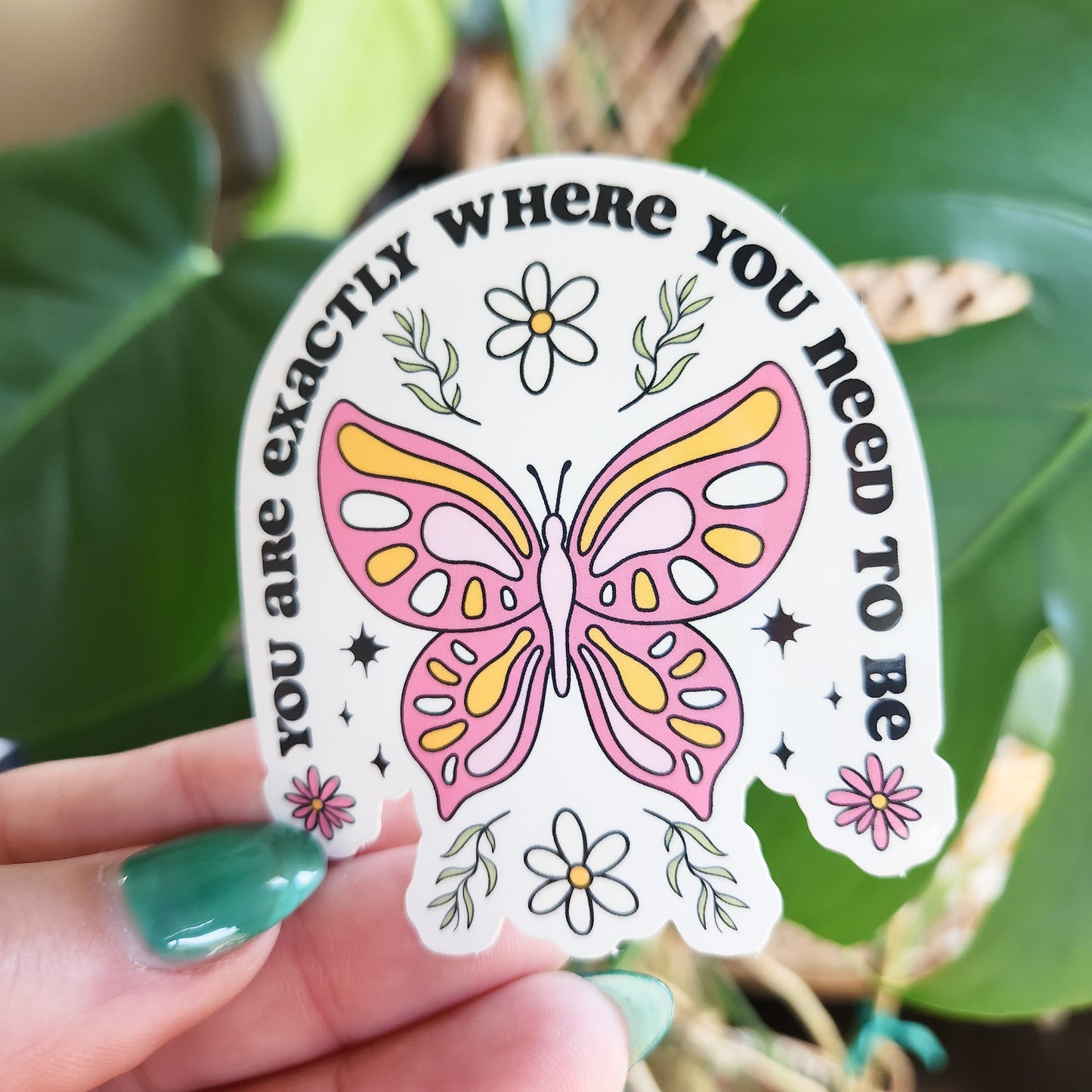 Positivity Butterfly Sticker