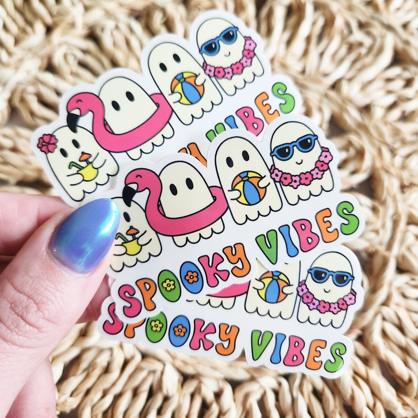 Summer Ghostie Squad Sticker