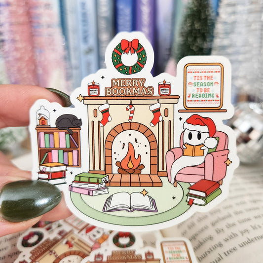 Holiday Haunted Library Sticker