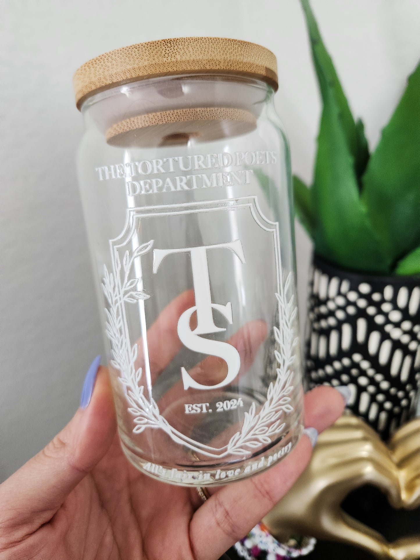 TTPD Emblem Crest Glass Cup