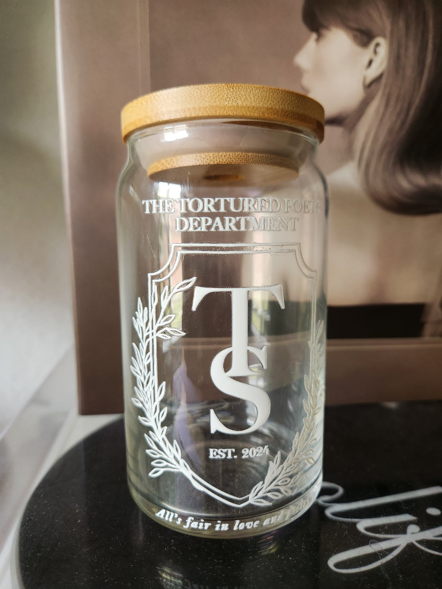 TTPD Emblem Crest Glass Cup