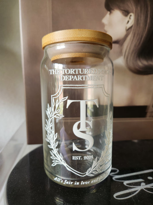 TTPD Emblem Crest Glass Cup