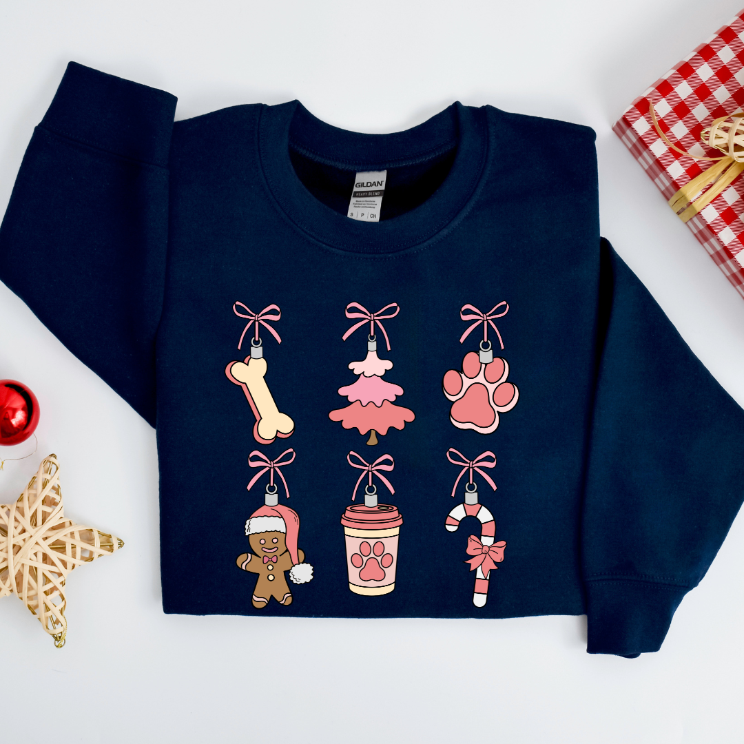 Paw-liday Ornaments Sweatshirt