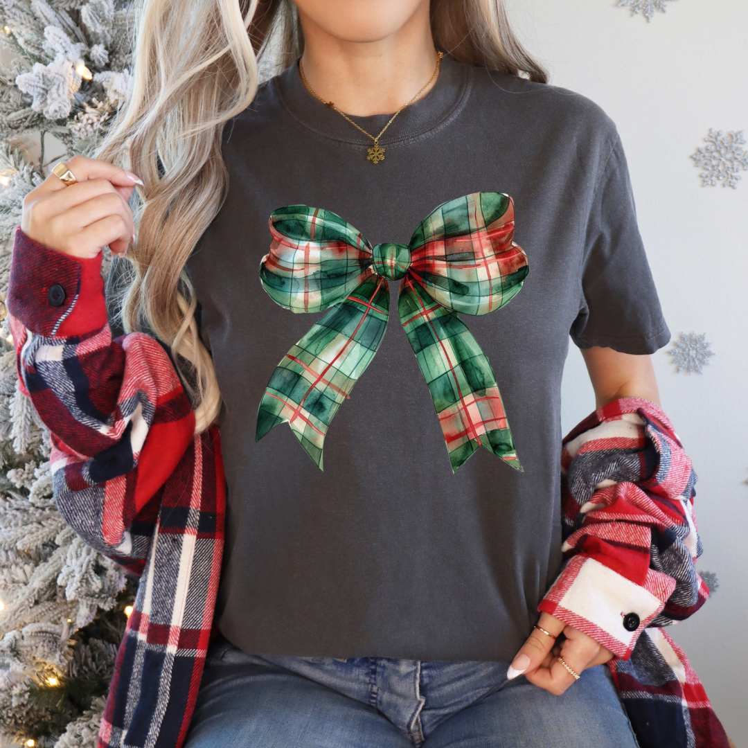 Coquette Christmas Bow T-Shirt