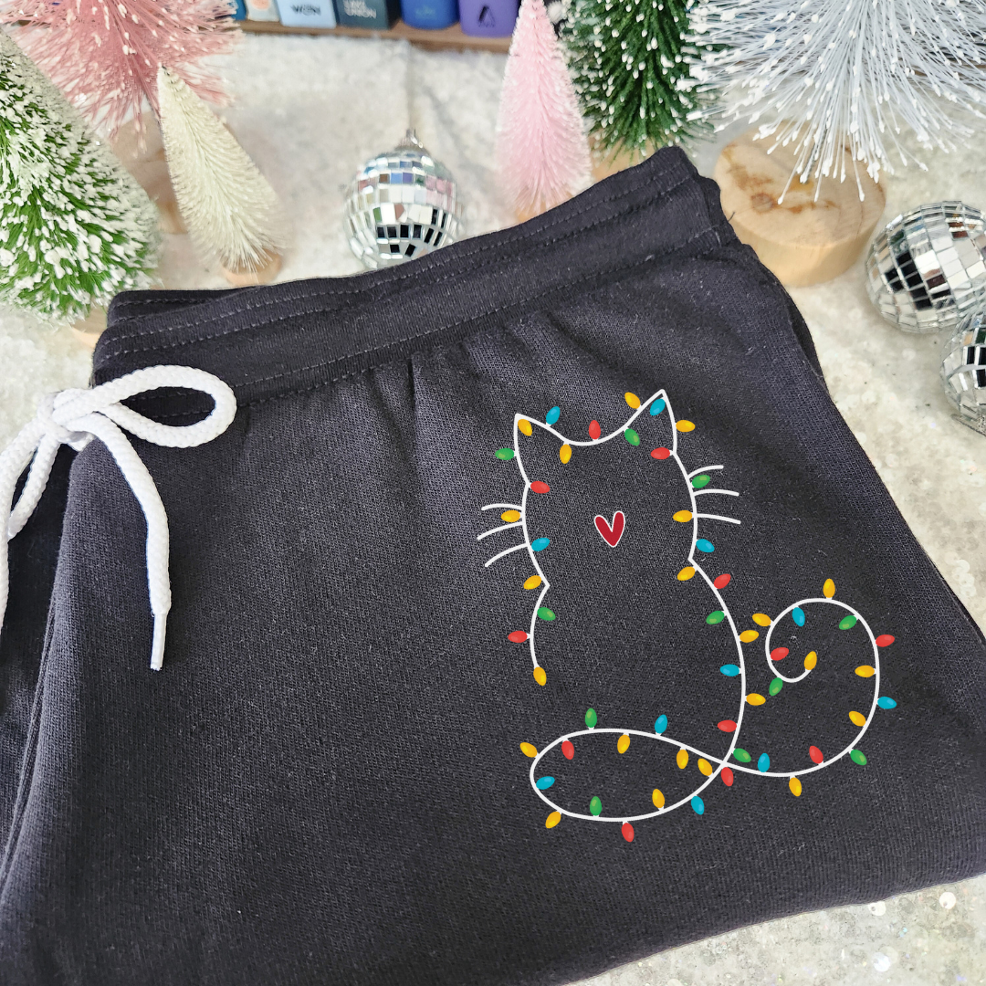 Festive Feline Jogger Sweatpants