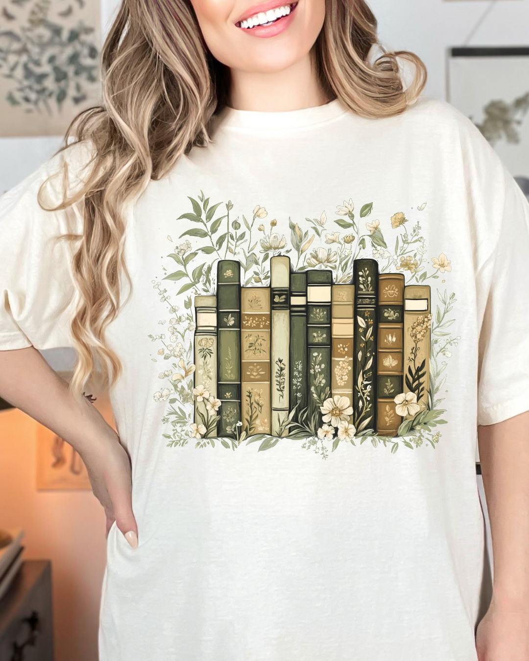 Floral Bookstack