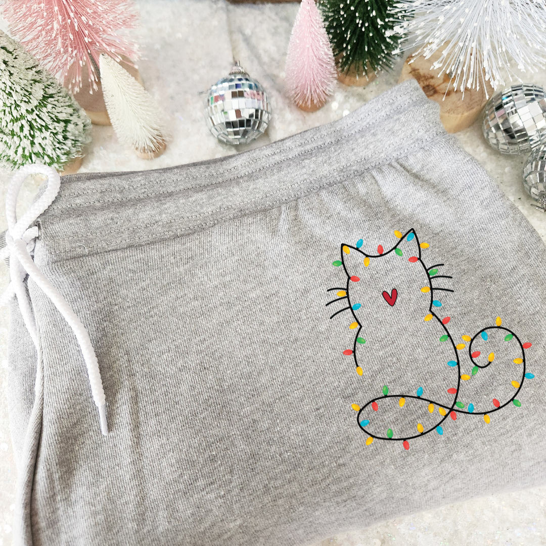 Festive Feline Jogger Sweatpants