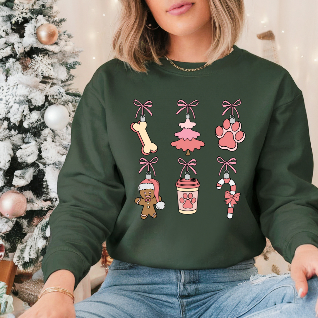 Paw-liday Ornaments Sweatshirt