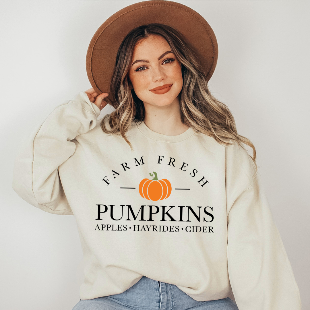 Farm Fresh Pumpkins Fall Sweatshirt