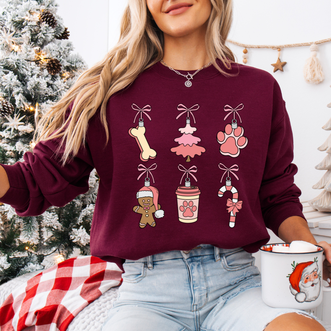 Paw-liday Ornaments Sweatshirt