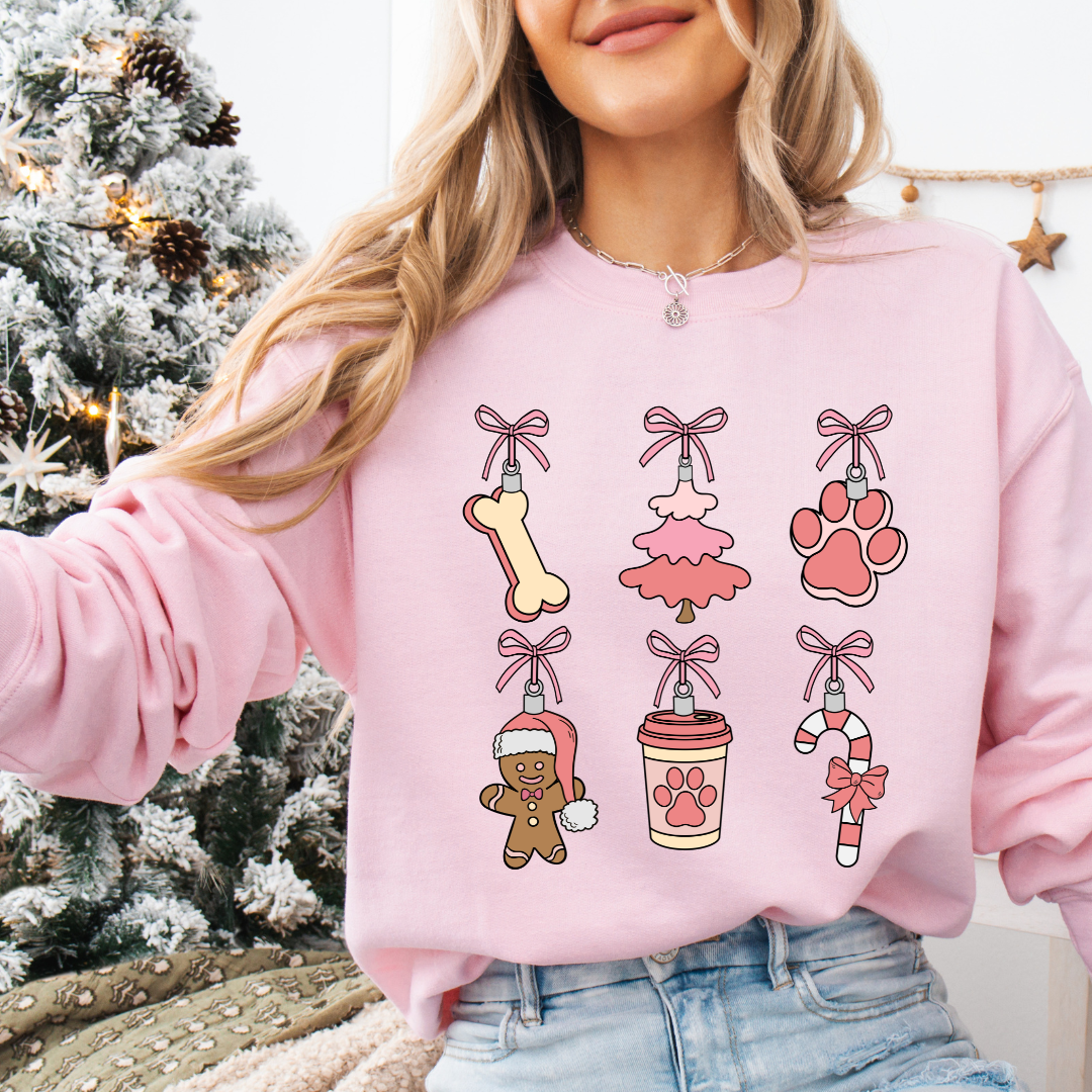 Paw-liday Ornaments Sweatshirt