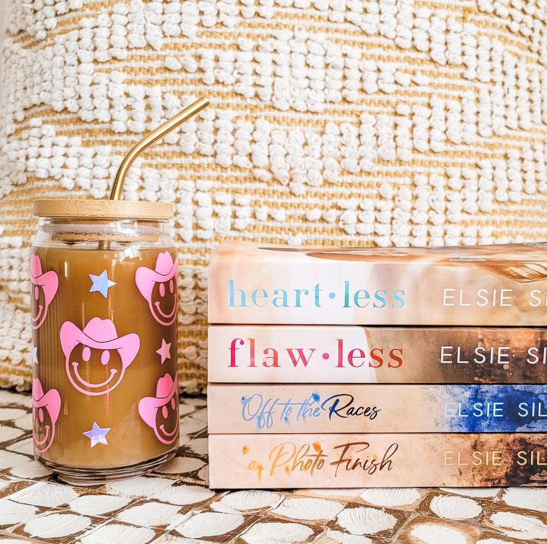 Cowgirl Smiley Glass Cup