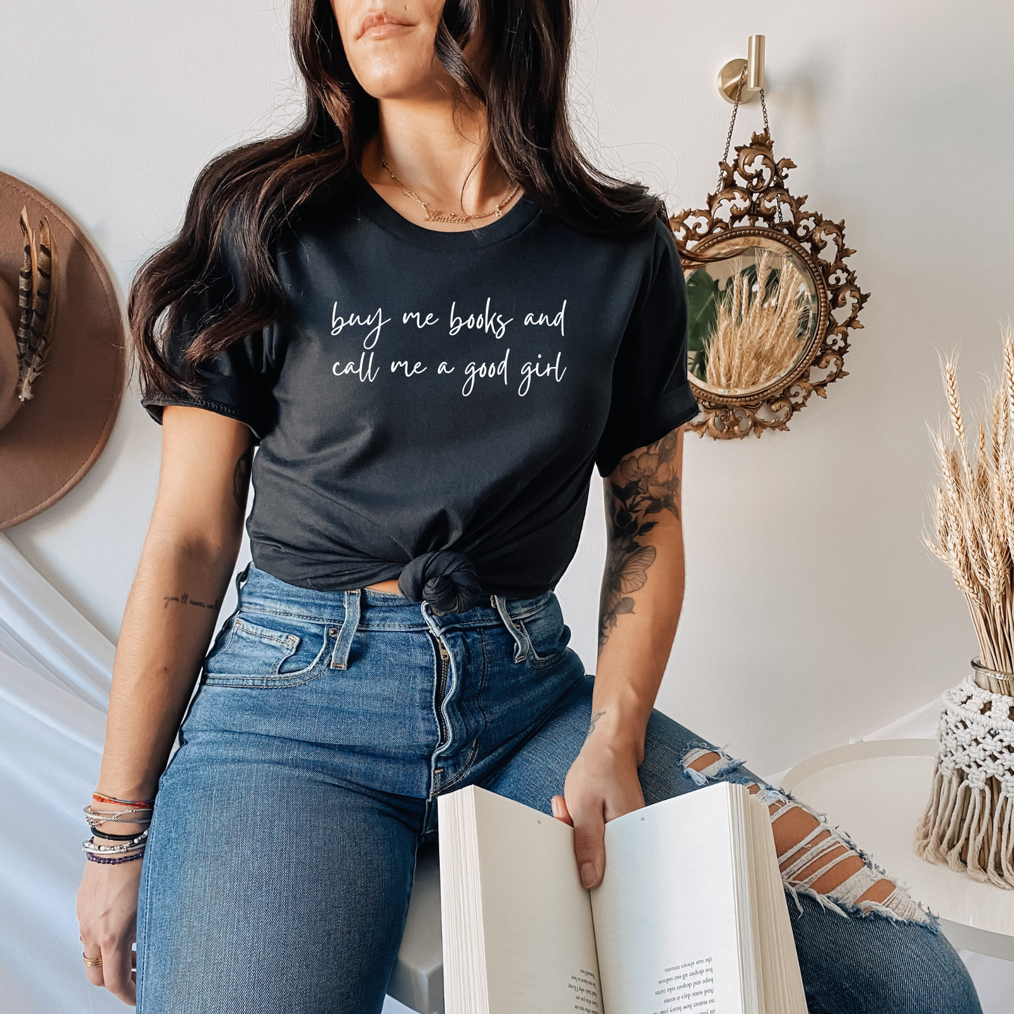 Buy Me Books & Call Me A Good Girl T-Shirt