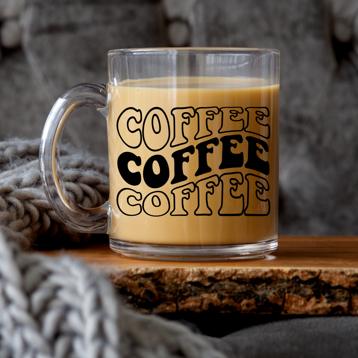 Retro Coffee Glass Mug