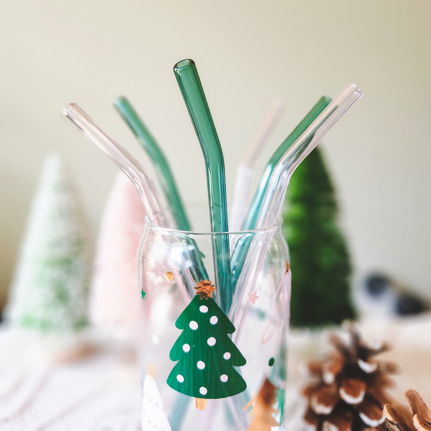 Color Glass Straws