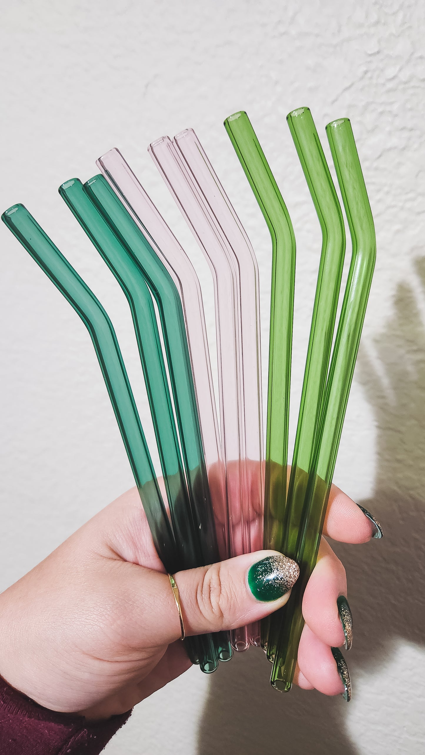Color Glass Straws