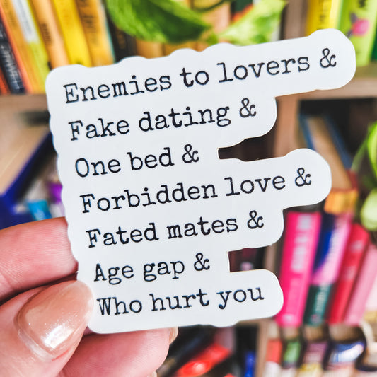 Romance Tropes Sticker