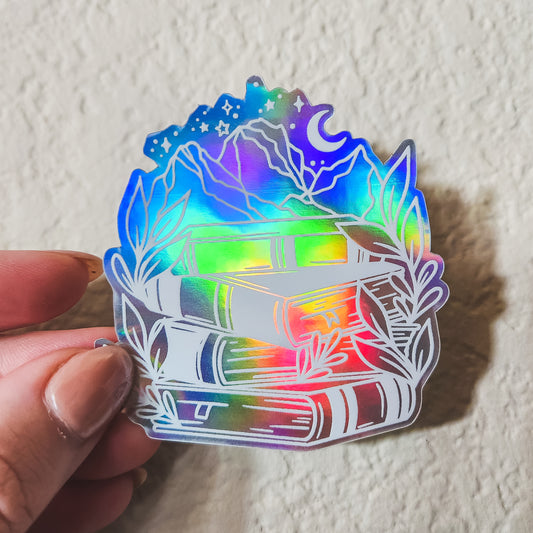 Fictional Wanderlust Holographic Sticker