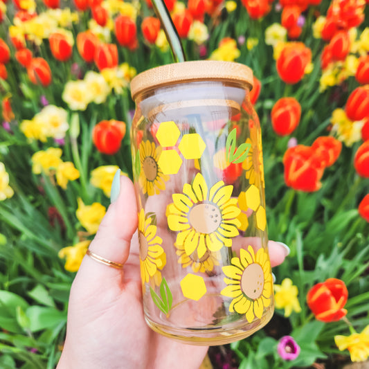 Sunflowers & Honeycomb Cup