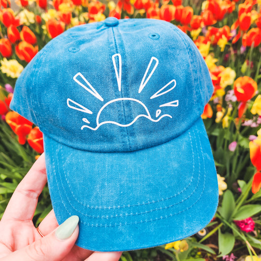 Ocean Sunrise Pigment Dyed Hat