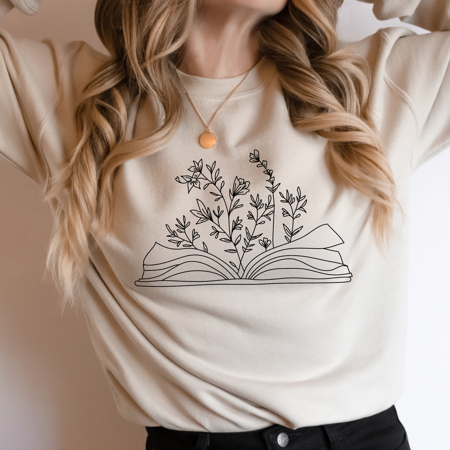 Wildflowers Book Sweatshirt