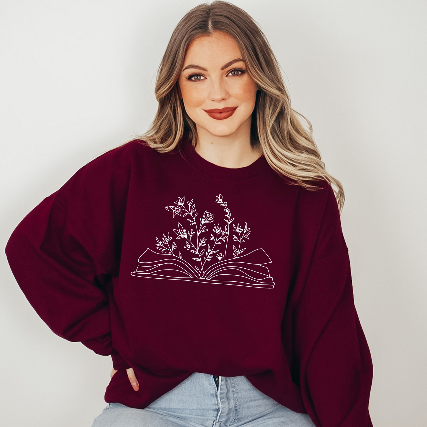 Wildflowers Book Sweatshirt