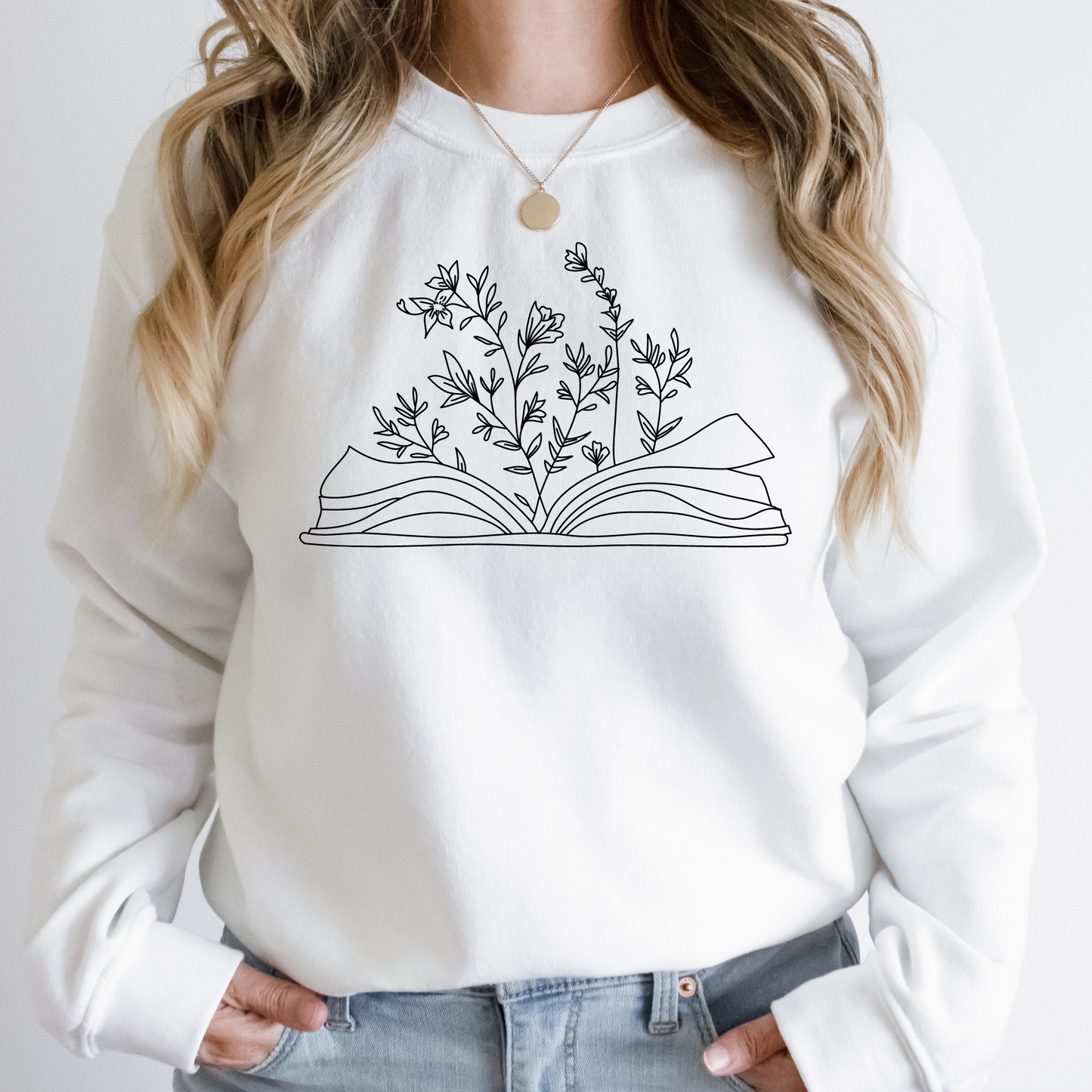 Wildflowers Book Sweatshirt