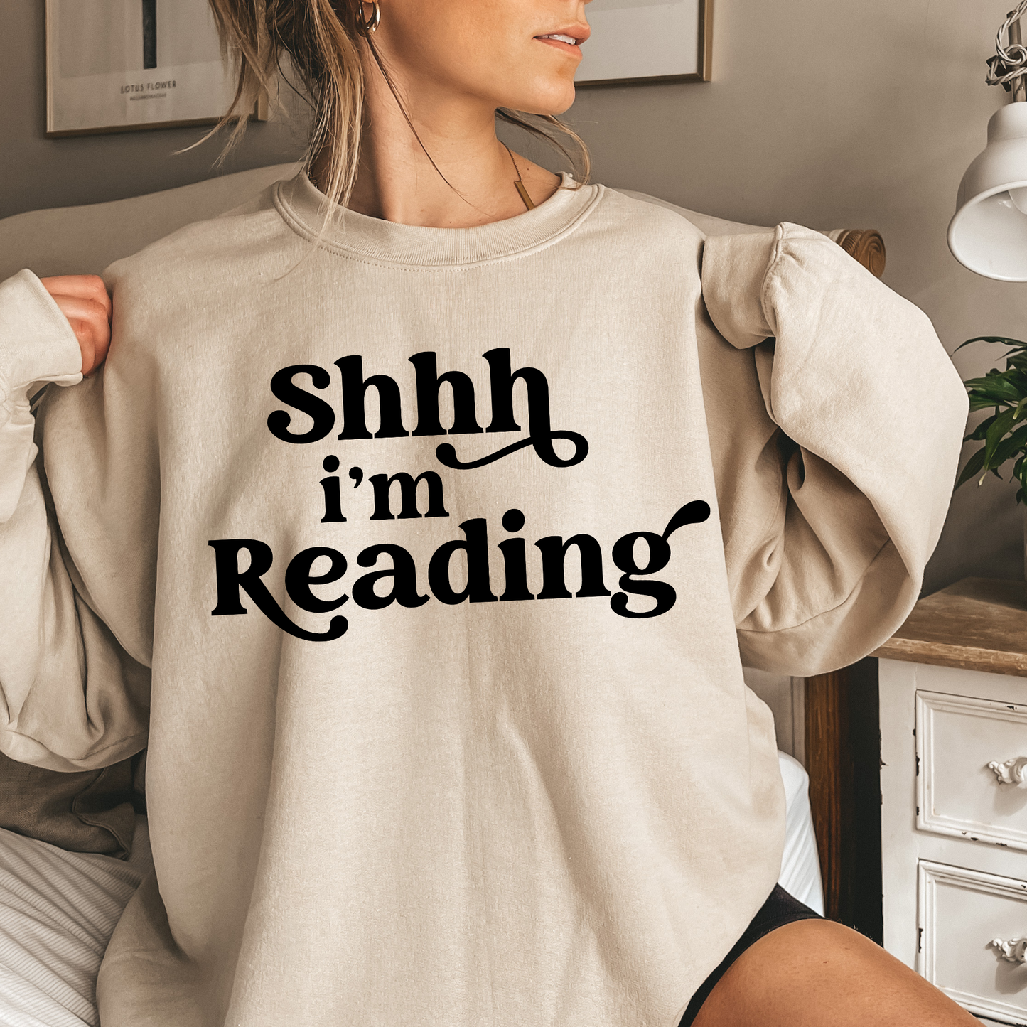 Shhh I'm Reading Bookish Sweatshirt
