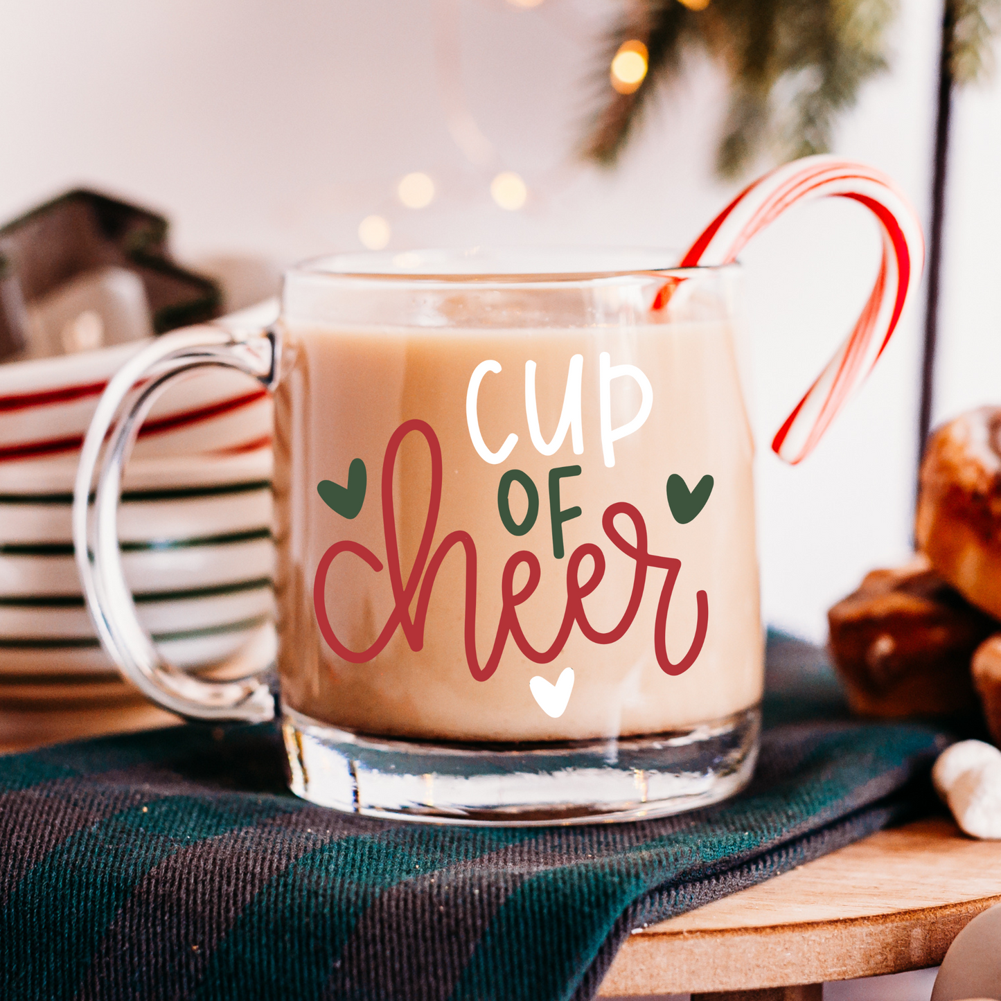 Cup of Cheer Glass Mug