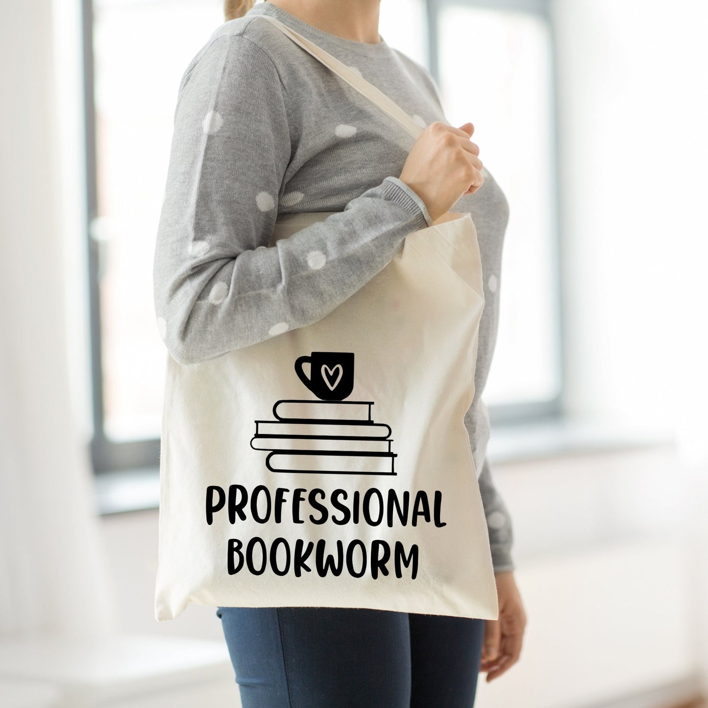 Professional Bookworm Tote Bag