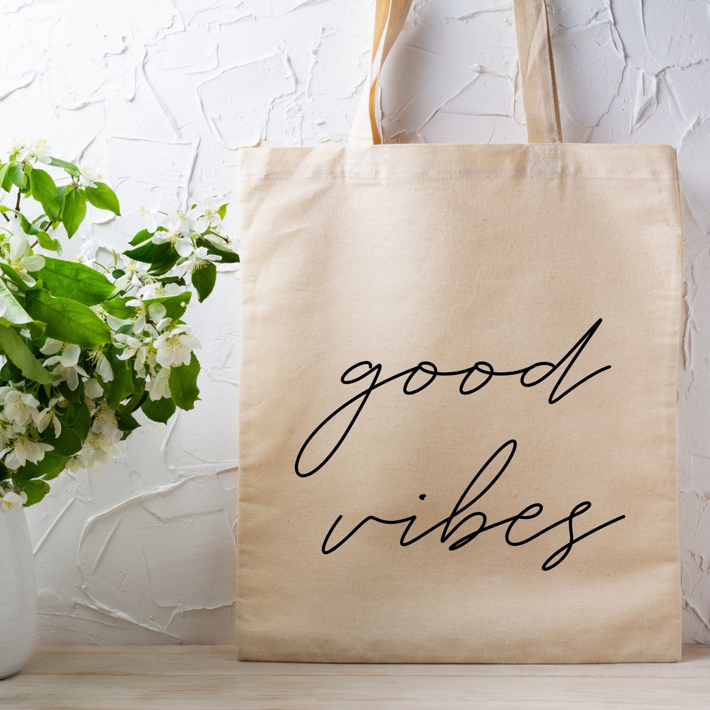 Good Vibes Canvas Tote Bag