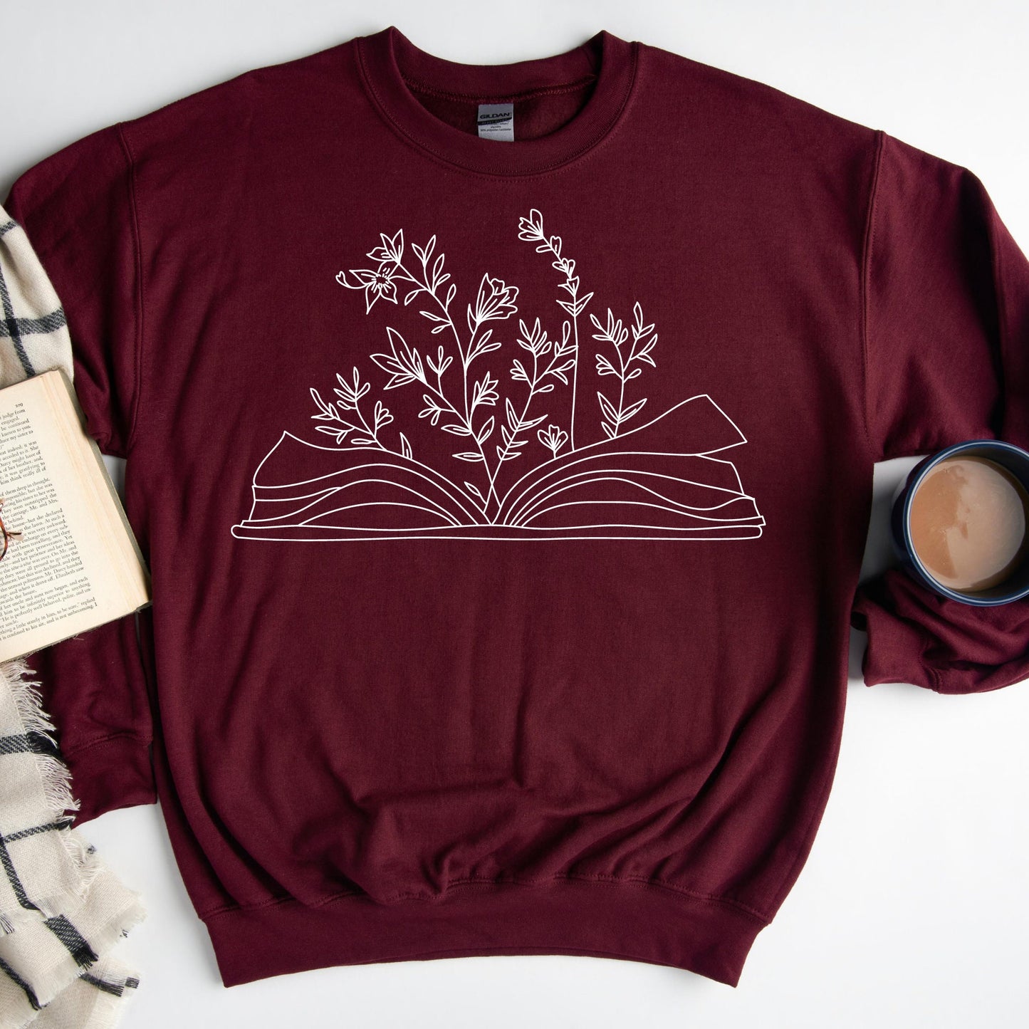 Wildflowers Book Sweatshirt