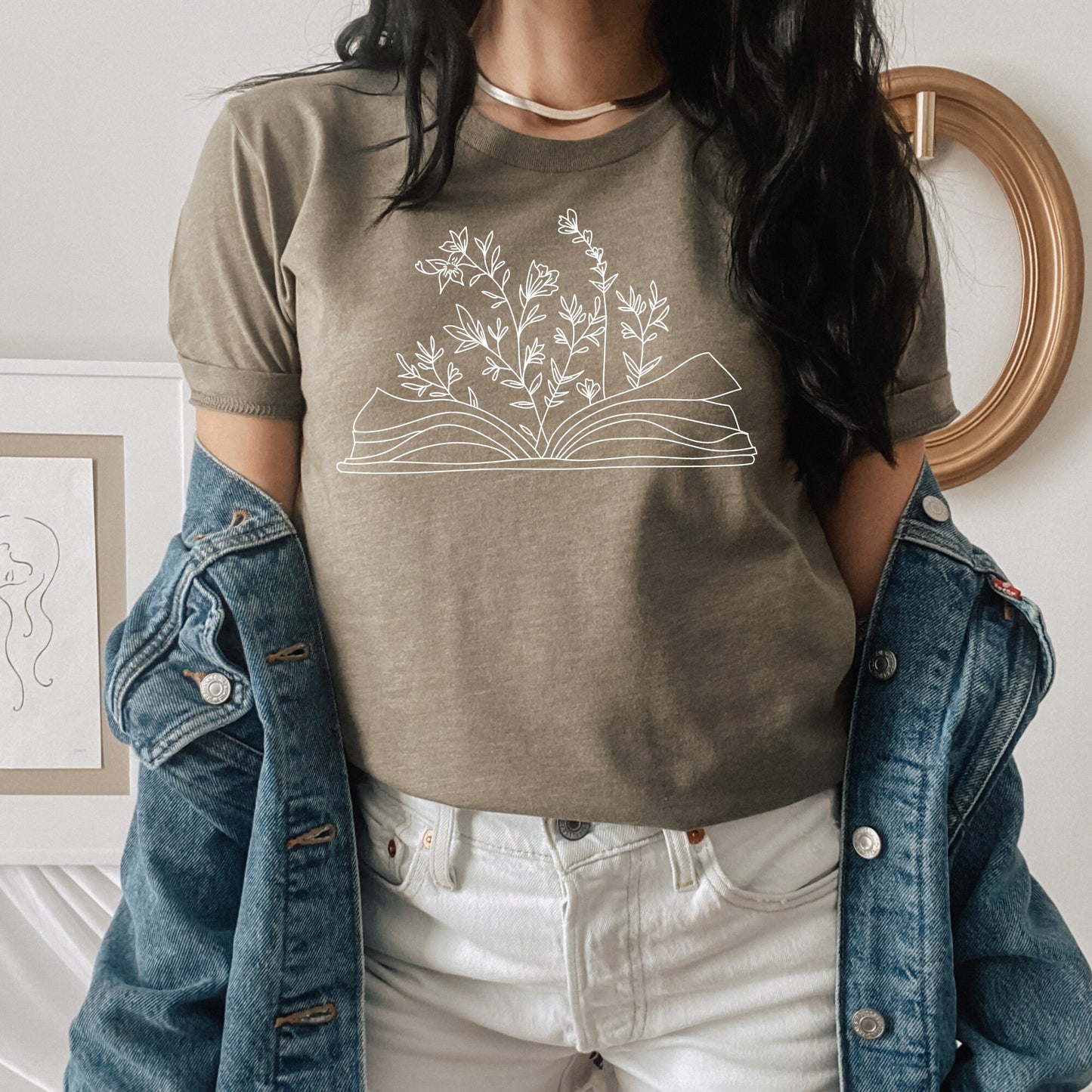 Wildflower Book Lover Shirt