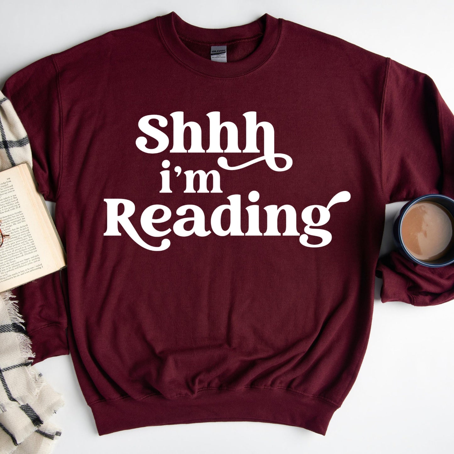 Shhh I'm Reading Bookish Sweatshirt